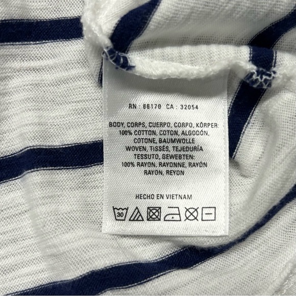 Anthropologie 9-HI5 STCL Mixed Print 3/4 Sleeve Scooped Neck Tee Shirt - XS - Picture 5 of 6